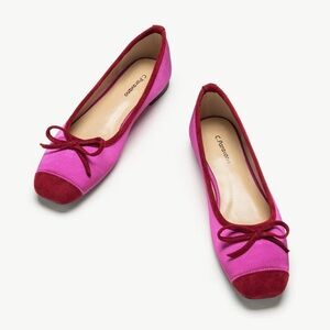 C.Paravano Cap Toe Silk Ballet Flats (Elena)